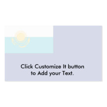 Government Ensign Of Kazakhstan, Kazakhstan flag Business Card Templates