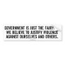 Government Fairytale Bumper Sticker
