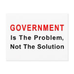 Government Is The Problem Postcard