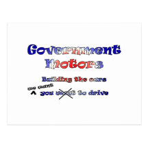Government Motors Postcard
