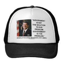 Government Not Solution To Problem Is The Problem Mesh Hat