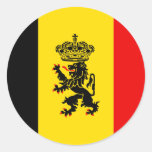 Government Of Belgium, Belgium Round Sticker