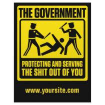 Government Warning Customizable Flyers