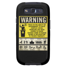 Government Warning Label Case Galaxy SIII Case
