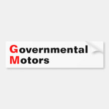 Governmental Motors Bumper Stickers