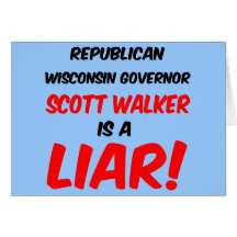 governor scott walker greeting cards