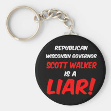governor scott walker keychain