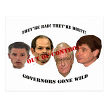 governors gone wild post card