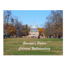 Governor's Palace, Colonial Williamsburg Post Card