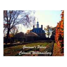Governor's Palace, Colonial Williamsburg Post Card