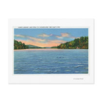 Govt. Free Camp Sites View of Lower Saranac Lake Postcards
