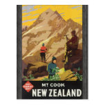 Govt Tourist Dept Mt Cook New Zealand, Vintage Postcard