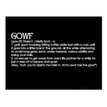 Gowf Carte Postale