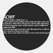 Gowf Stickers