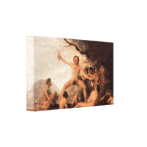 Goya - The cadaver of the Brebeuf Jesuit Canvas Print
