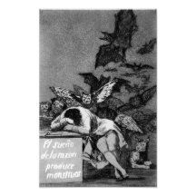 Goya The Sleep of Reason Produces Monsters print Art Photo