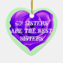 GP Sisters are the Best Sisters Ornaments