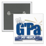 G'Pa My Hero - Grandfather Button