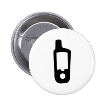 GPS - Mobile Phone Pinback Button