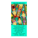 GR8 COLORFUL ABSTRACT ASIAN FOOD THEMED Rack Cards rack cards