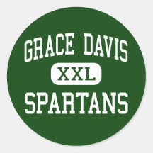 Grace Davis - Spartans - High - Modesto California Stickers