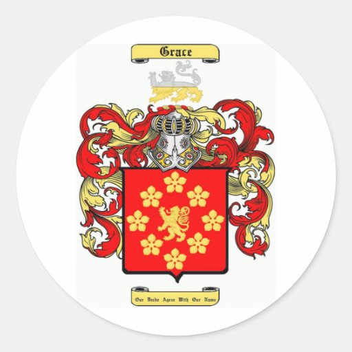 Grace Round Stickers