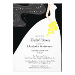 Graceful Bride Bridal Shower Invitation Yellow