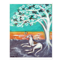 Graceful Greyhound Post Cards