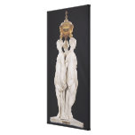 Graces, funerary monument with heart of Henri Gallery Wrap Canvas