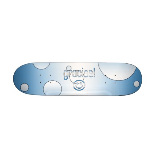 Gracias! Guatemala Flag Colours Pop Art Custom Skate Board