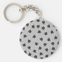 GRAD01 GRADHATS HATS  GRADUATE GRADUATION SCHOOL A KEYCHAINS