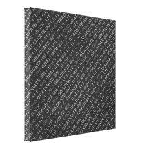 GRAD04 GRADUATE GRADUATION SCHOOL ACHIEVEMENTS EDU GALLERY WRAP CANVAS