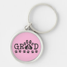 GRAD 2012 PAWS KEYCHAIN