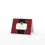 Grad Cap Thank You Card: Red