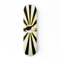 Grad Cap Tilt w/ School Colours Black and Gold Skateboards