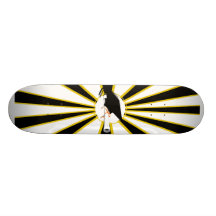 Grad Cap Tilt w/ School Colours Black and Gold Skateboards