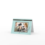 Grad Picture Thank You Card: Tiffany Blue