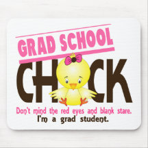 Grad School Chick 2 Mousepads