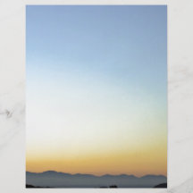 Gradient de ciel au crépuscule prospectus personnalisés