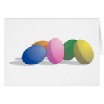 Gradient Easter Eggs Greeting Cards