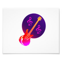 gradient guitar purple gradient circle clefs photograph
