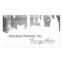 Gradient Upside Downtown Horizontal Skinny Scratch Business Card