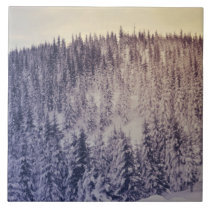 Gradient winter landscape tiles