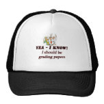 grading papers. hat