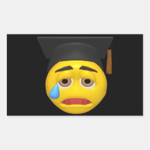 Graduate 4 rectangle stickers