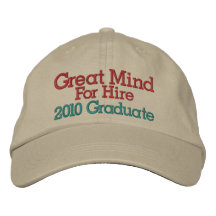 Graduate Cap by SRF - Great Mind ! Baseball Cap