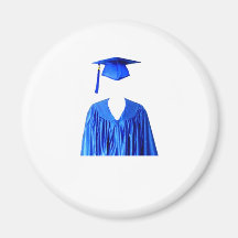 Graduate Class of Cap and Gown Template1 Magnet