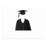 Graduate Class of Cap and Gown Template1 Postcard