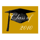 Graduate Class of Cap and Gown Template2 Post Cards
