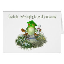 Graduate Frog Greeting Cards